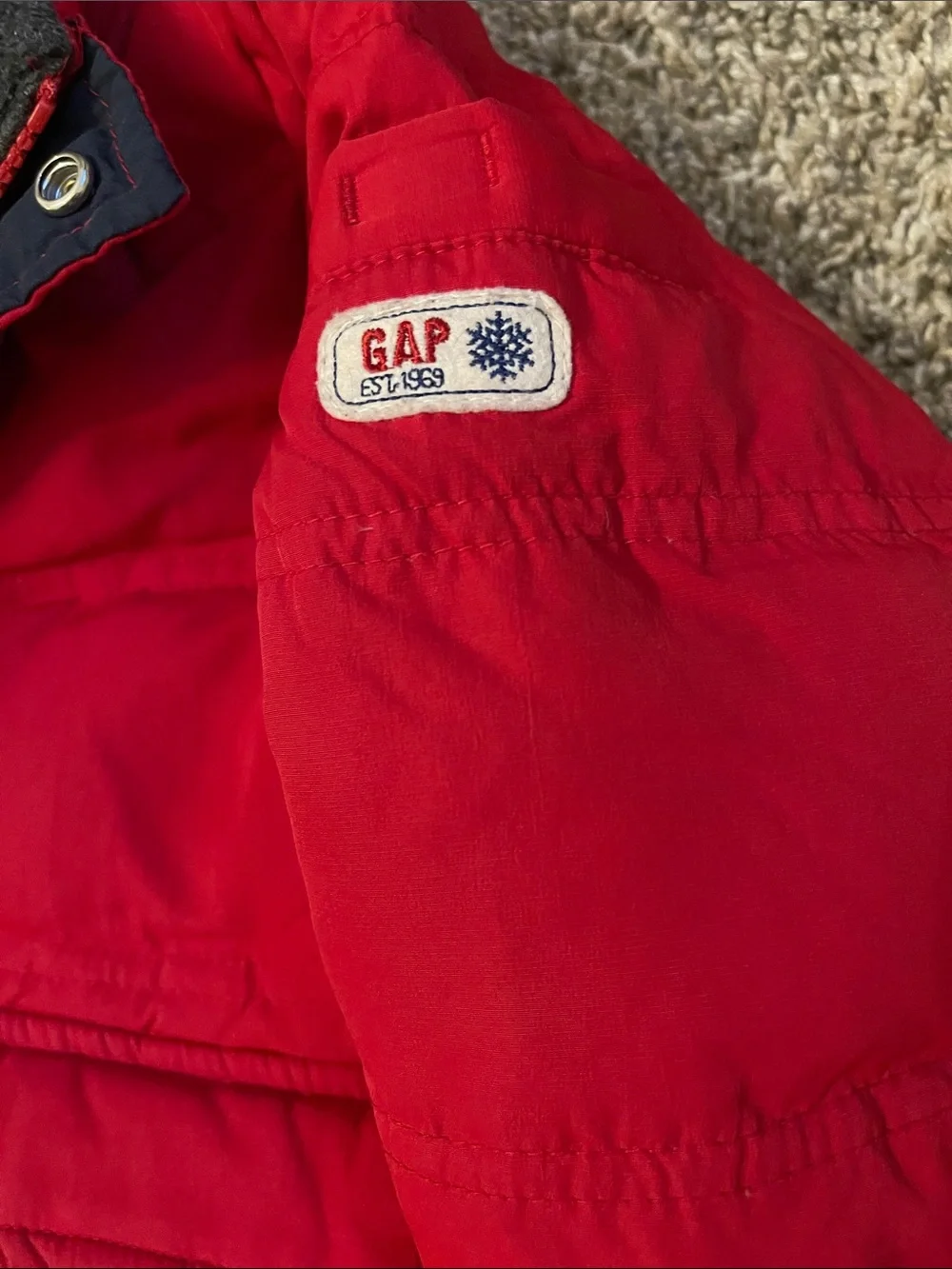 Baby gap feather filled down jacket & 2t and old navy lined snow pants bundle